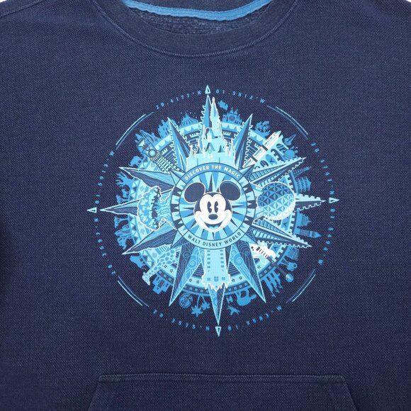 Disney Parks Mickey Mouse Graphic Sweatshirt Sweater Adult XXL Kangaroo Pocket - Picture 9 of 16